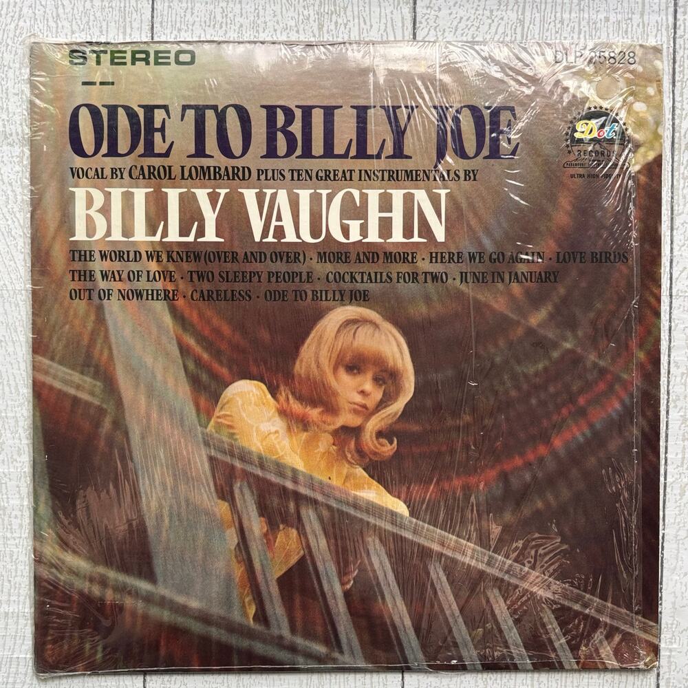 Vintage 1967 Ode To Billy Joe Billy Vaughn Carol Lombard LP
